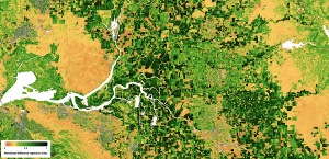 map over the Sacramento–San Joaquin River Delta